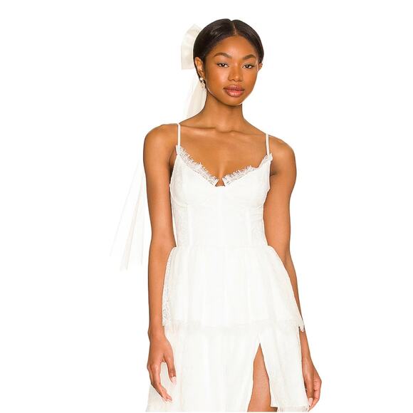 SHASHI Virgin Bow in White NEW - Picture 2 of 6